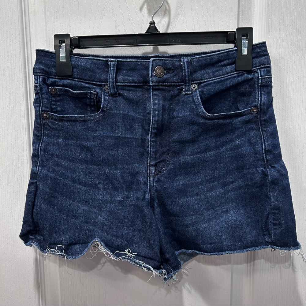 American Eagle Women’s Next Level Stretch Super Hi-Rise Shortie Cutoff Shorts 6